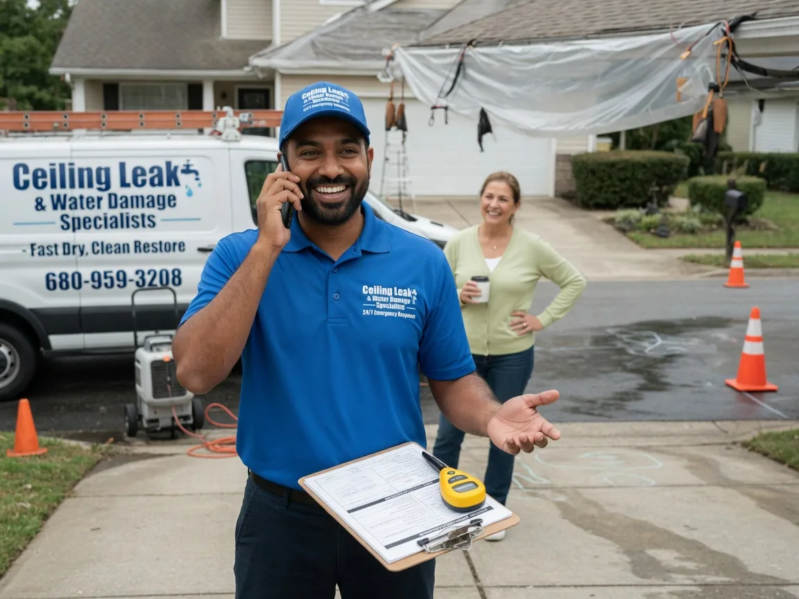 Ceiling Leak Cleanup Pella, IA FAQs